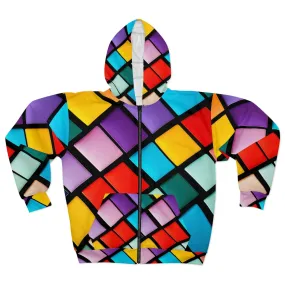 80s Buttons Unisex Zip Hoodie