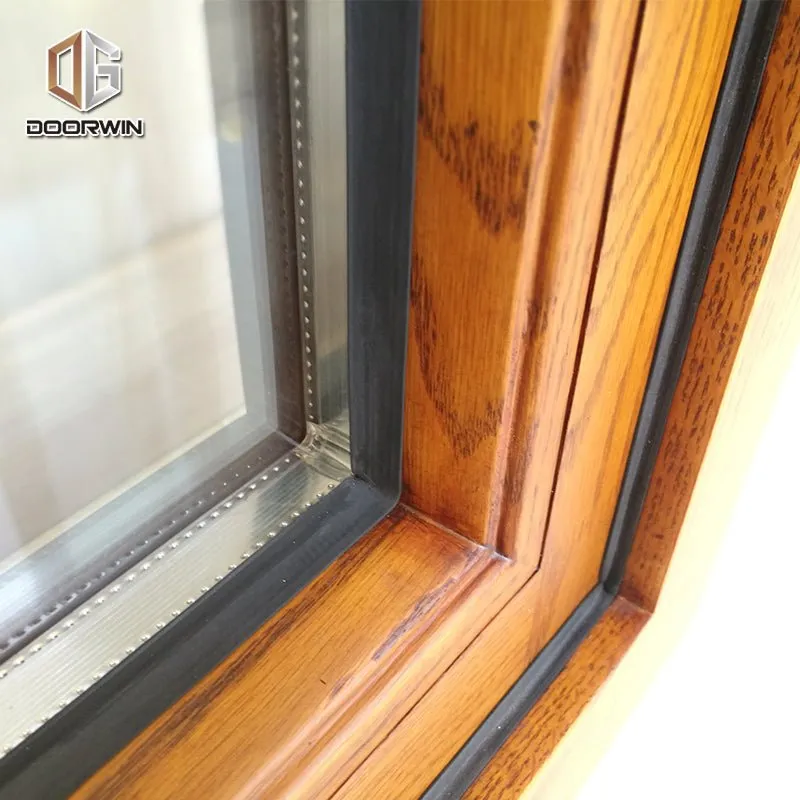 Aluminum clad wood window with tempered glass windows style by Doorwin