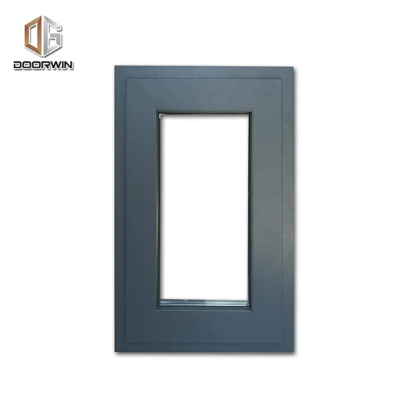 Aluminum clad wood window with tempered glass windows style by Doorwin