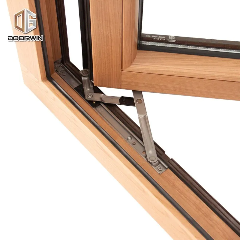 Aluminum clad wood window with tempered glass windows style by Doorwin