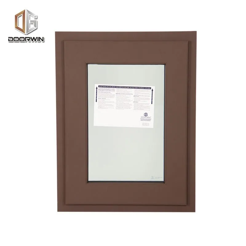Aluminum clad wood window with tempered glass windows style by Doorwin