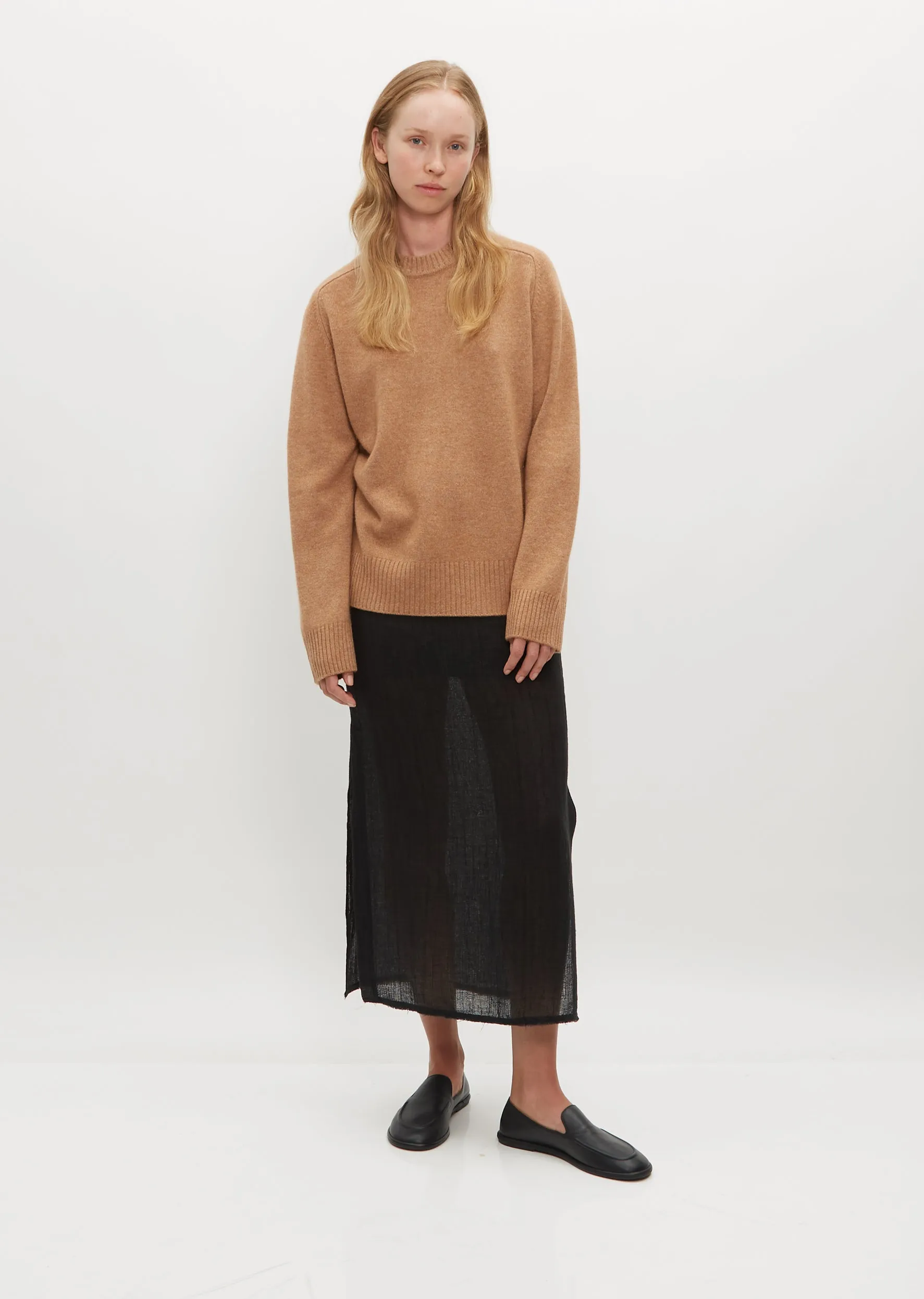 Baltra Cashmere Sweater — Hazel Melange