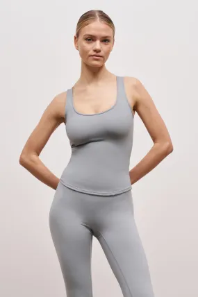 Base Sculpting Tank Top - Misty Blue