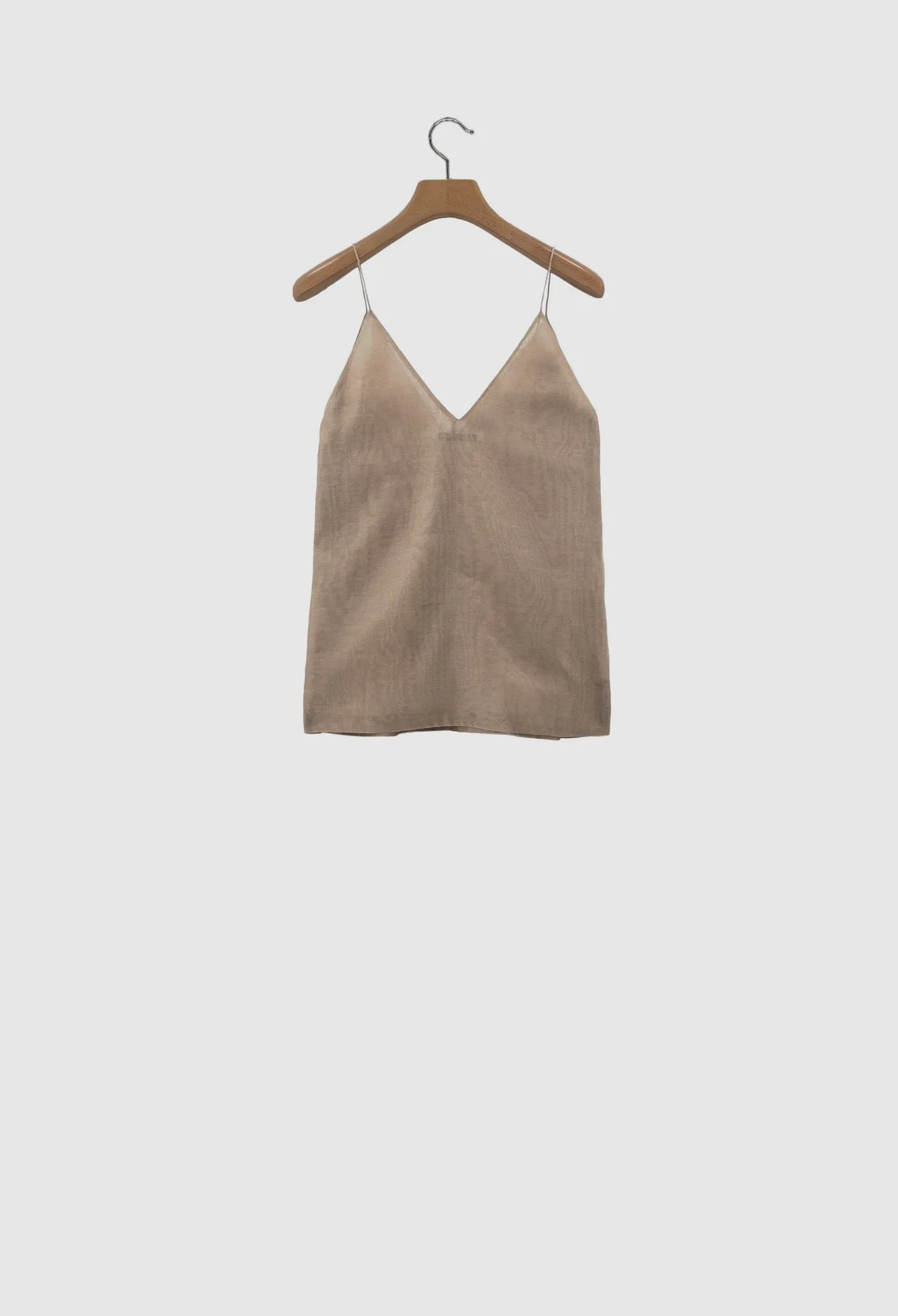 BLOSSOM - Sleeveless Silk and Cotton Camisole in Nude