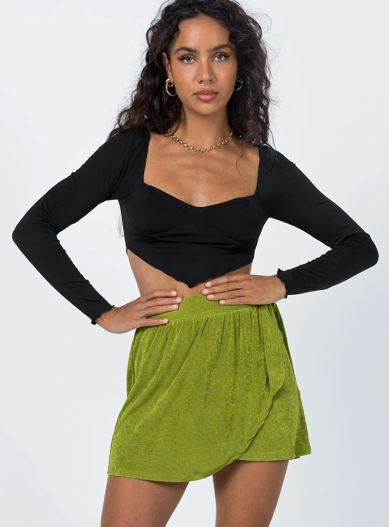 Eithan Mini Skirt Green