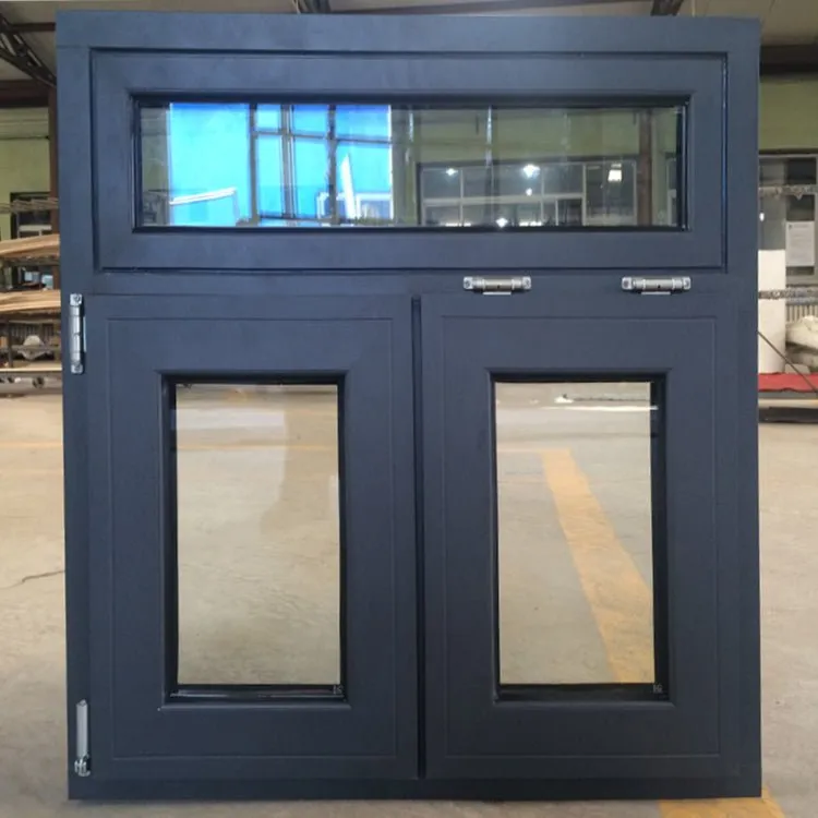 Factory cheap price awning casement windows with non thermal break profile 24 x 52 low and high quality