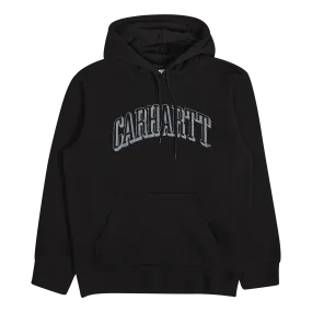 Hooded Scrawl Sweat Black / Misty Sky