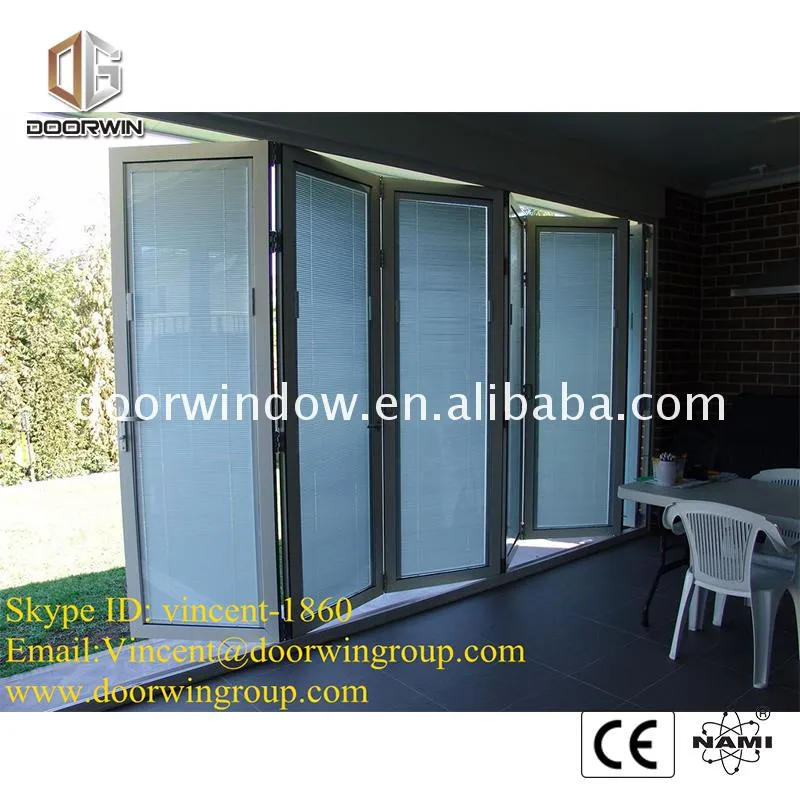 Houston thermal break aluminum profile bi fold windows