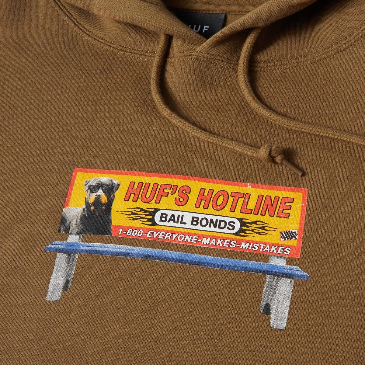 Huf Bail Bonds Hoodie - Mud