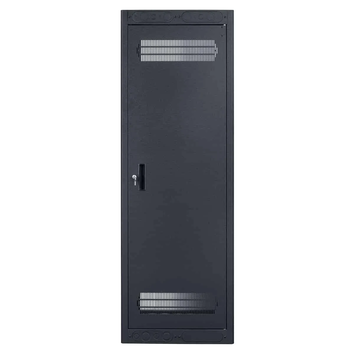 Lowell Mfg Equipment Rack-Seismic-44U, 32in Deep, 2pr Adjustable Rails, Rear Door