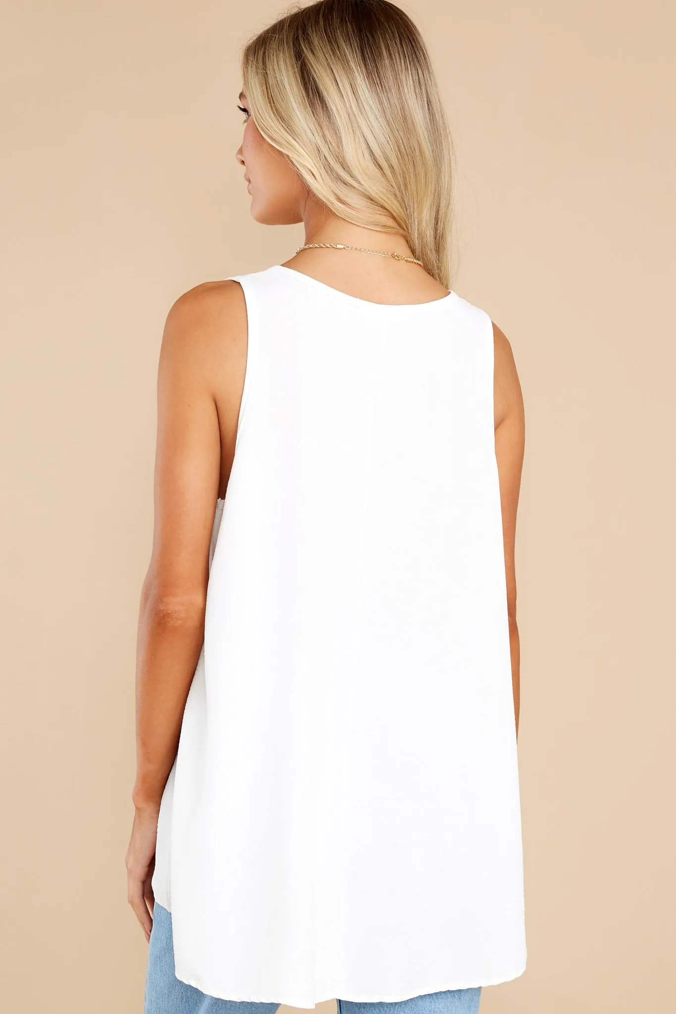 My Backup Plan Ivory Tank Top