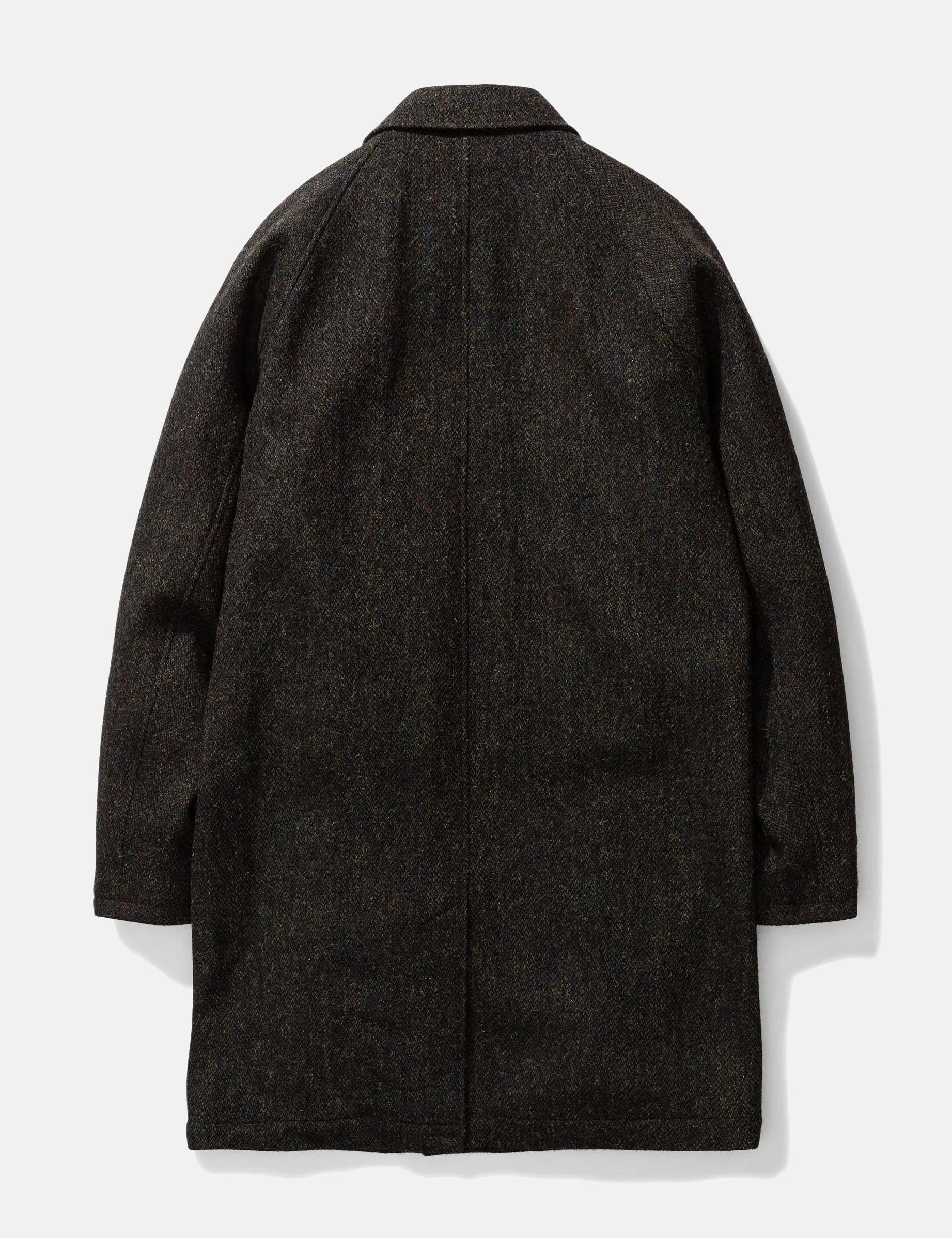 Norse Projects Svalbard Harris Tweed Coat - Black Multi