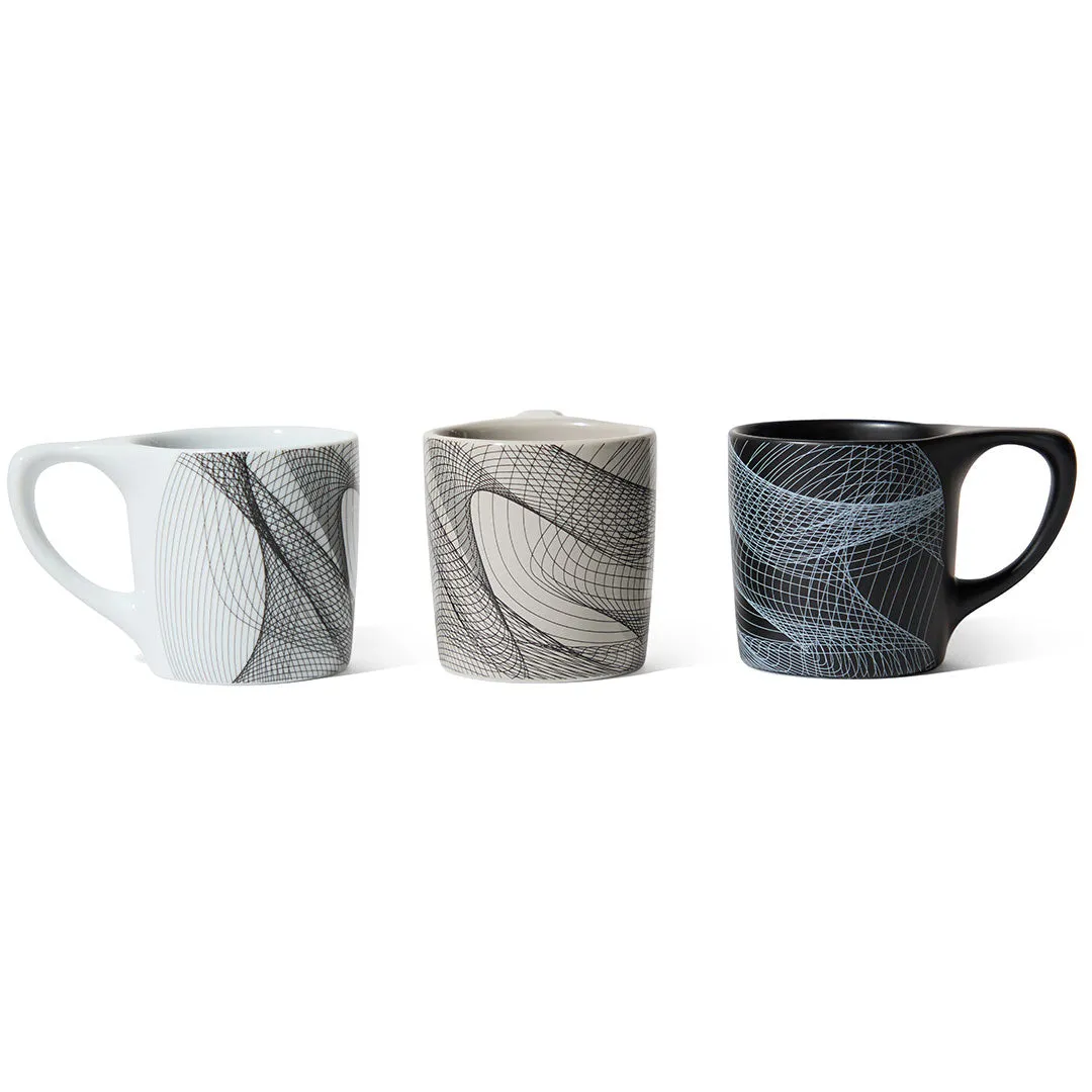 notNeutral x Chaim Machlev Lino Coffee Mug (10oz) - Dots to Lines Black