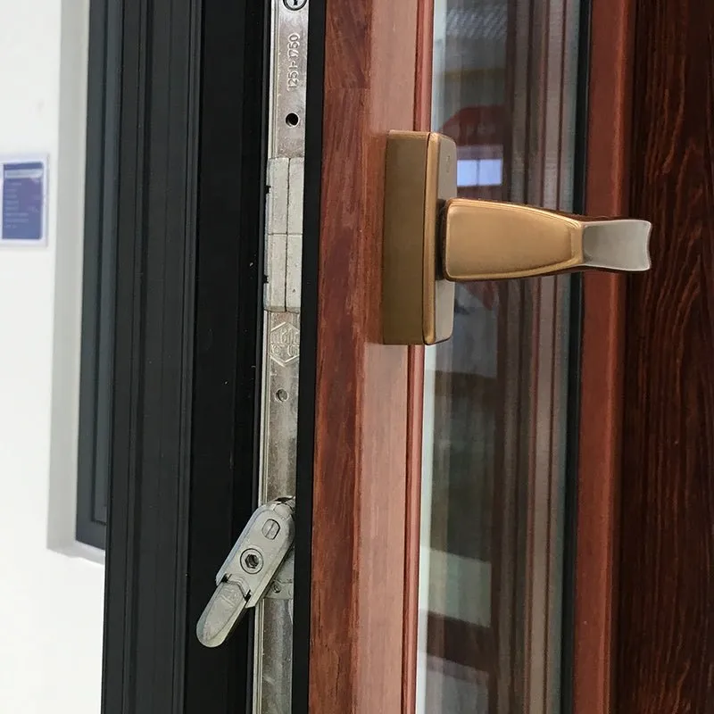 Philadelphia hot sale thermal break aluminum with wood cladding tilt turn window with high quality nfrc american standard