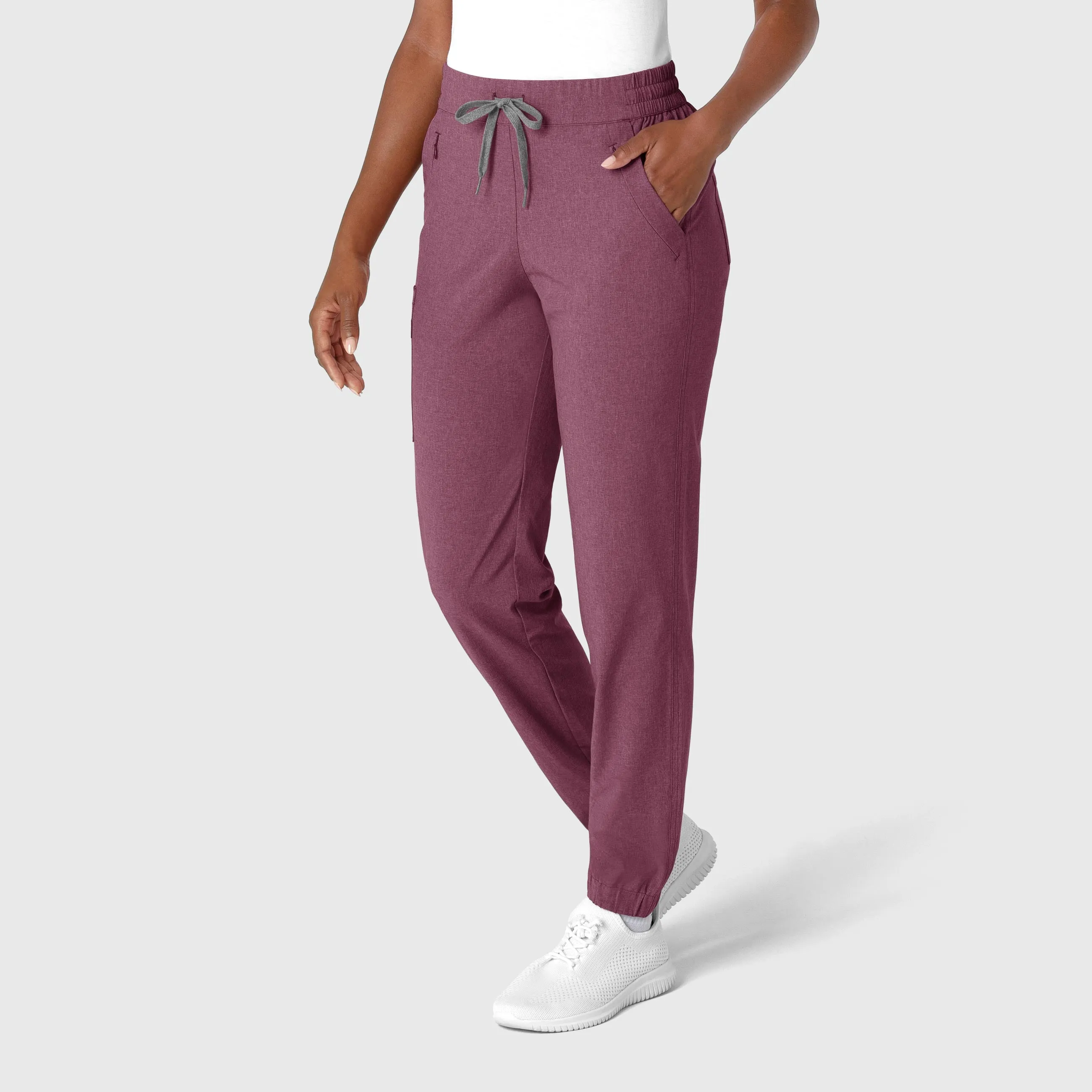 RENEW Women's Jogger Scrub Pant - Wine Heather