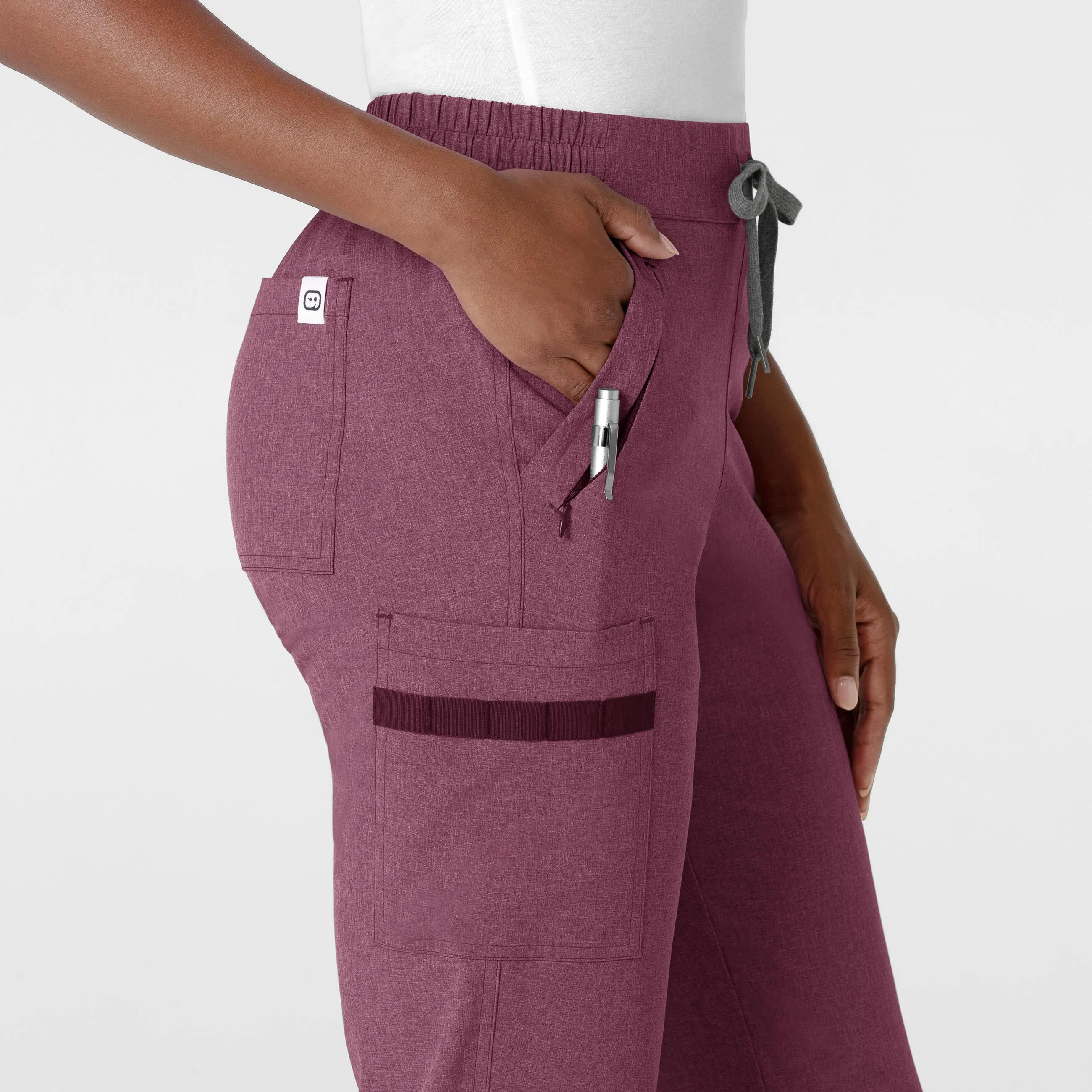 RENEW Women's Jogger Scrub Pant - Wine Heather
