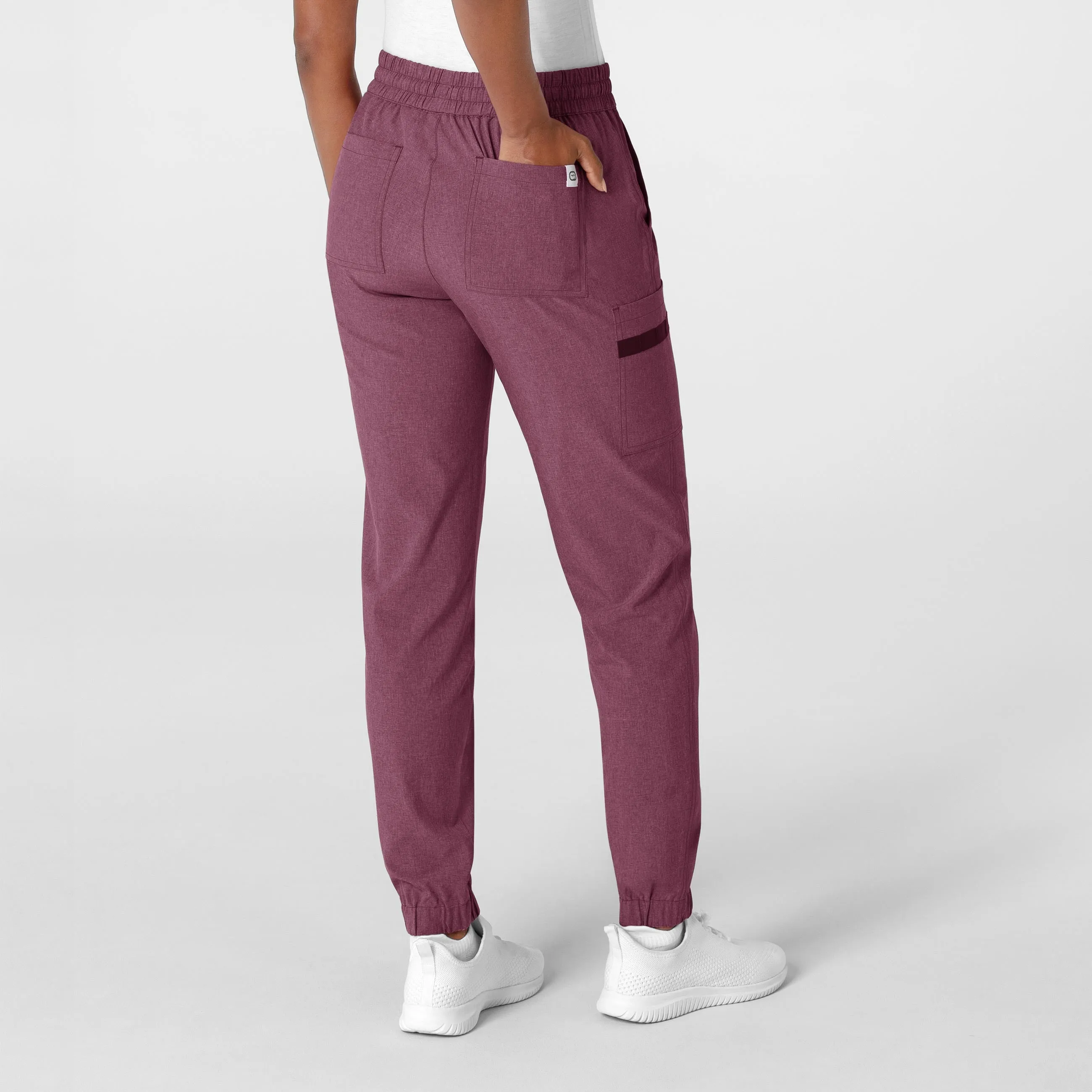 RENEW Women's Jogger Scrub Pant - Wine Heather