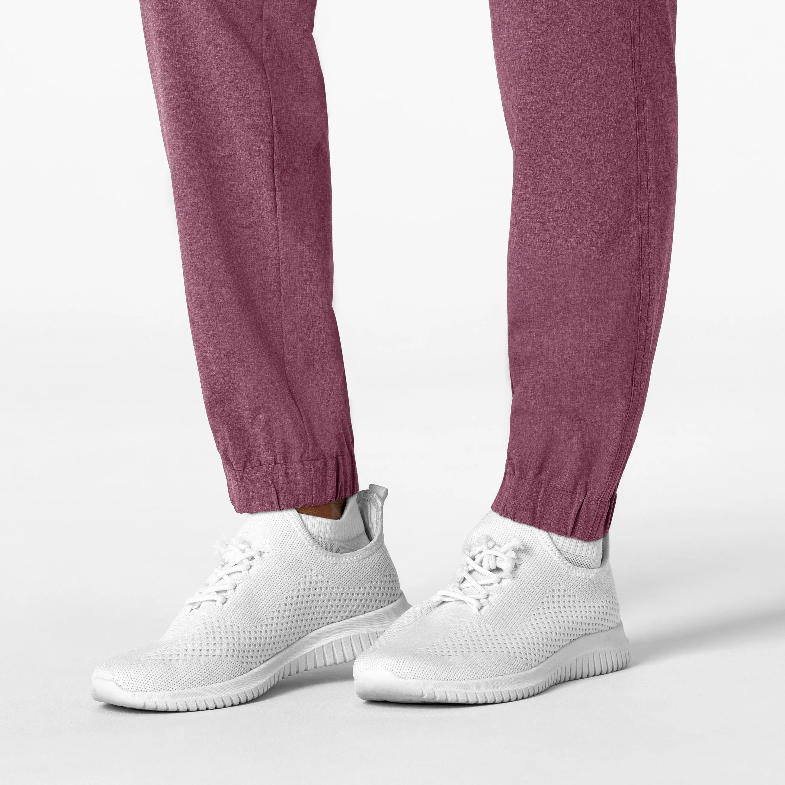 RENEW Women's Jogger Scrub Pant - Wine Heather