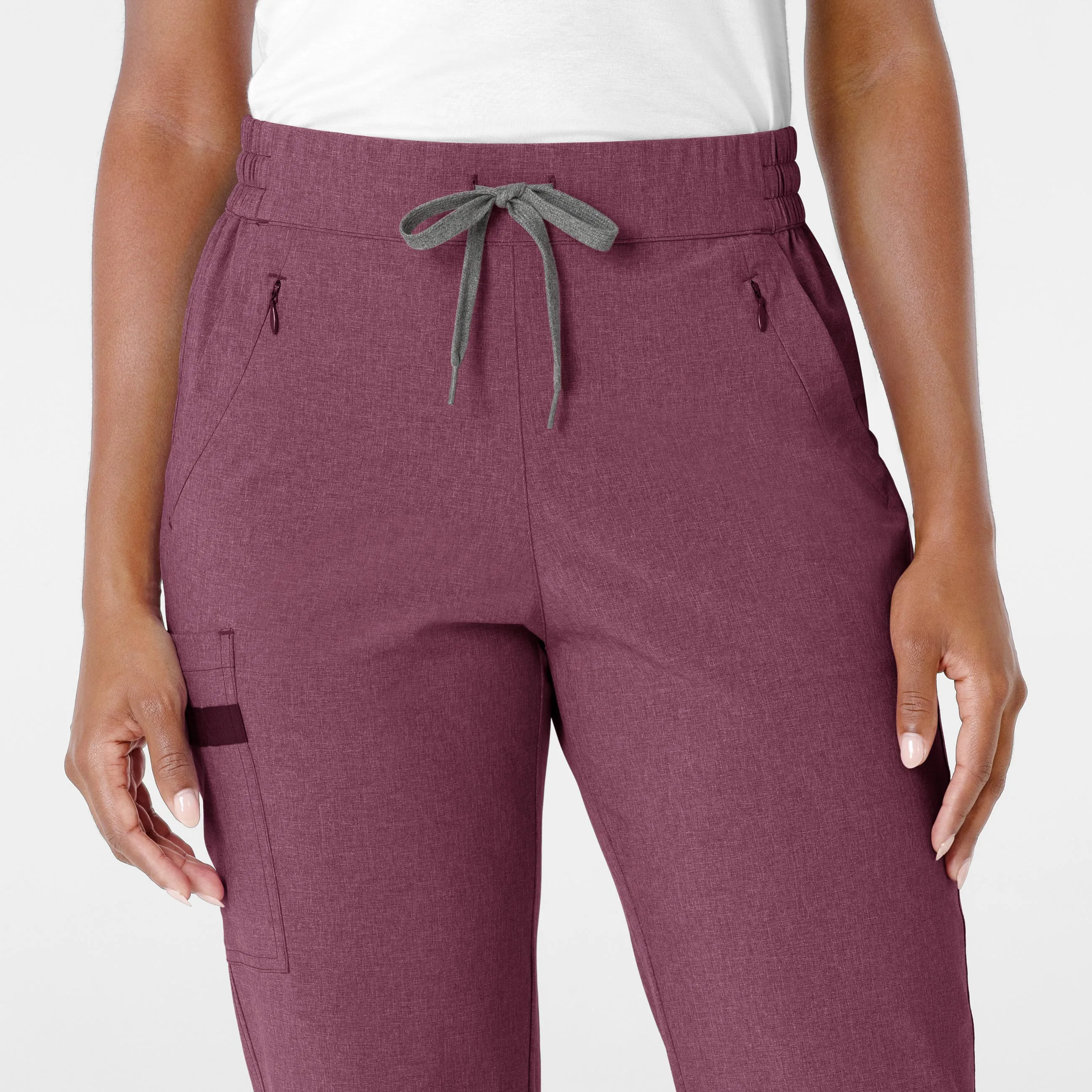 RENEW Women's Jogger Scrub Pant - Wine Heather