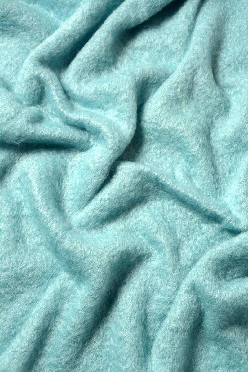 Sea Spray Mohair Throw Blanket