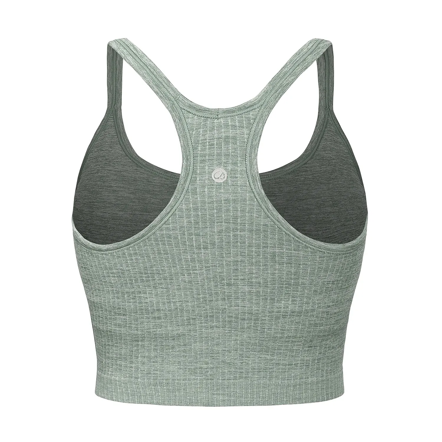 SYROKAN Women's Longline Sports Bra Padded Wireless Racerback Yoga Bras Crop Tank Tops