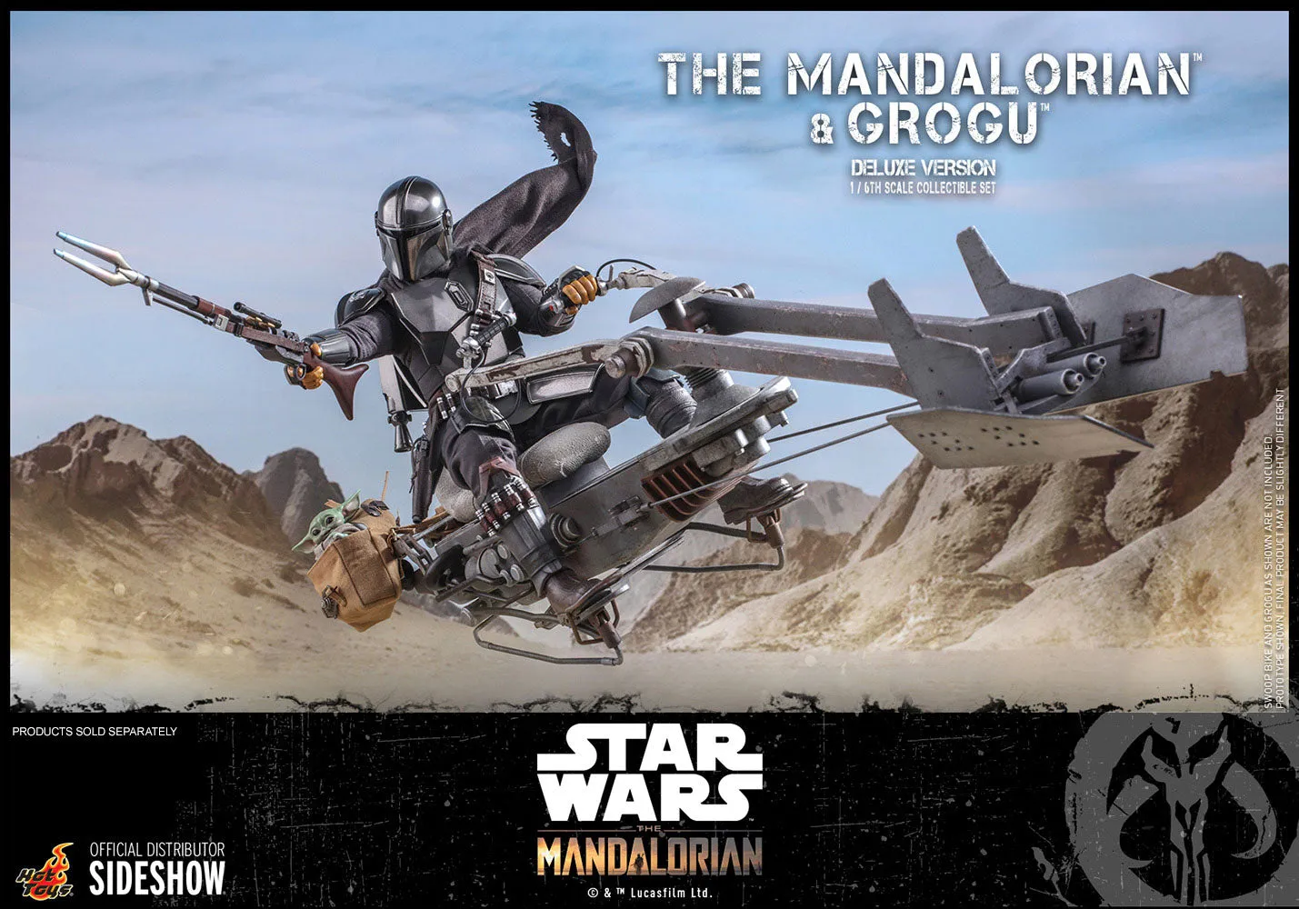 The Mandalorian™ and Grogu™ (Deluxe Version) Sixth Scale Figure Set by Hot Toys Television Masterpiece Series – Star Wars: The Mandalorian™