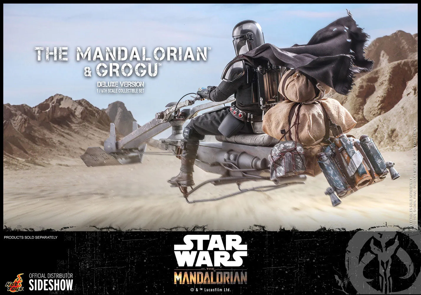 The Mandalorian™ and Grogu™ (Deluxe Version) Sixth Scale Figure Set by Hot Toys Television Masterpiece Series – Star Wars: The Mandalorian™