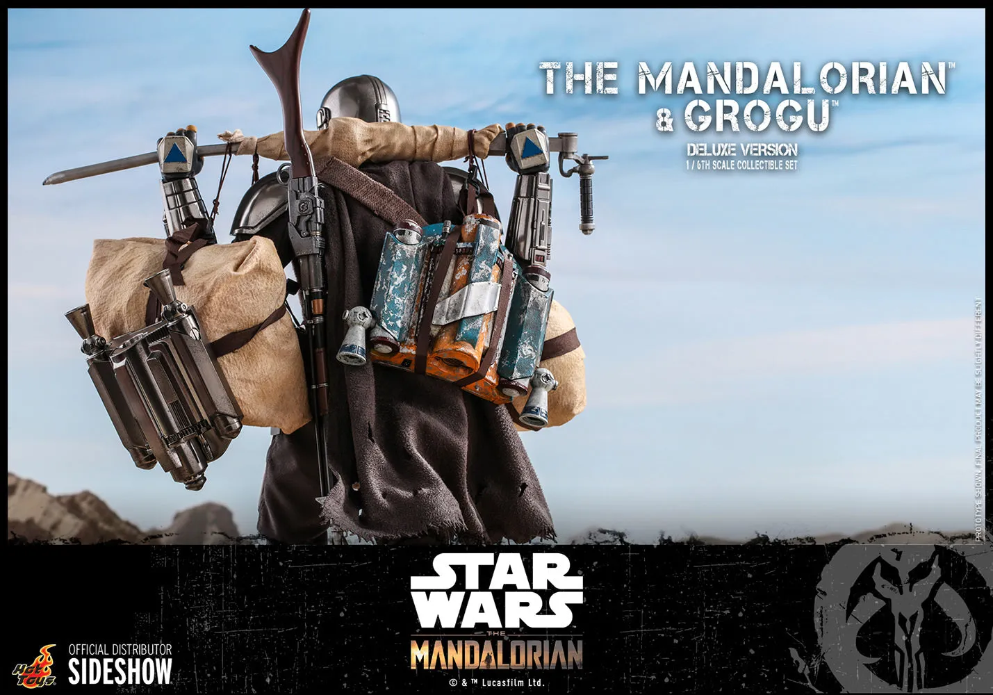 The Mandalorian™ and Grogu™ (Deluxe Version) Sixth Scale Figure Set by Hot Toys Television Masterpiece Series – Star Wars: The Mandalorian™