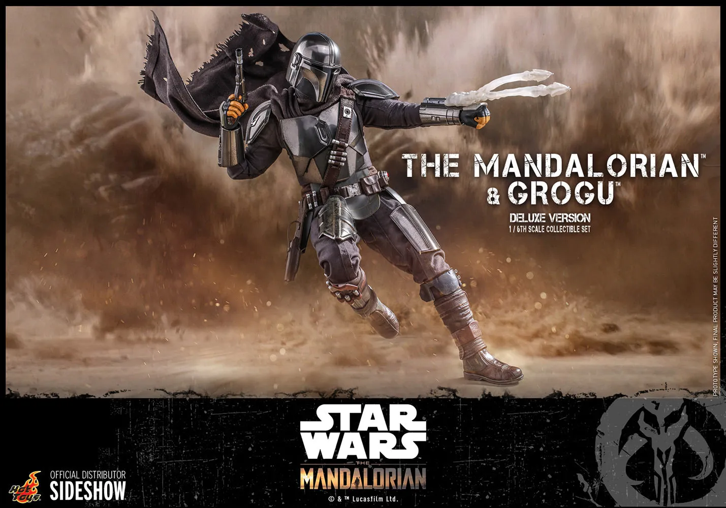 The Mandalorian™ and Grogu™ (Deluxe Version) Sixth Scale Figure Set by Hot Toys Television Masterpiece Series – Star Wars: The Mandalorian™