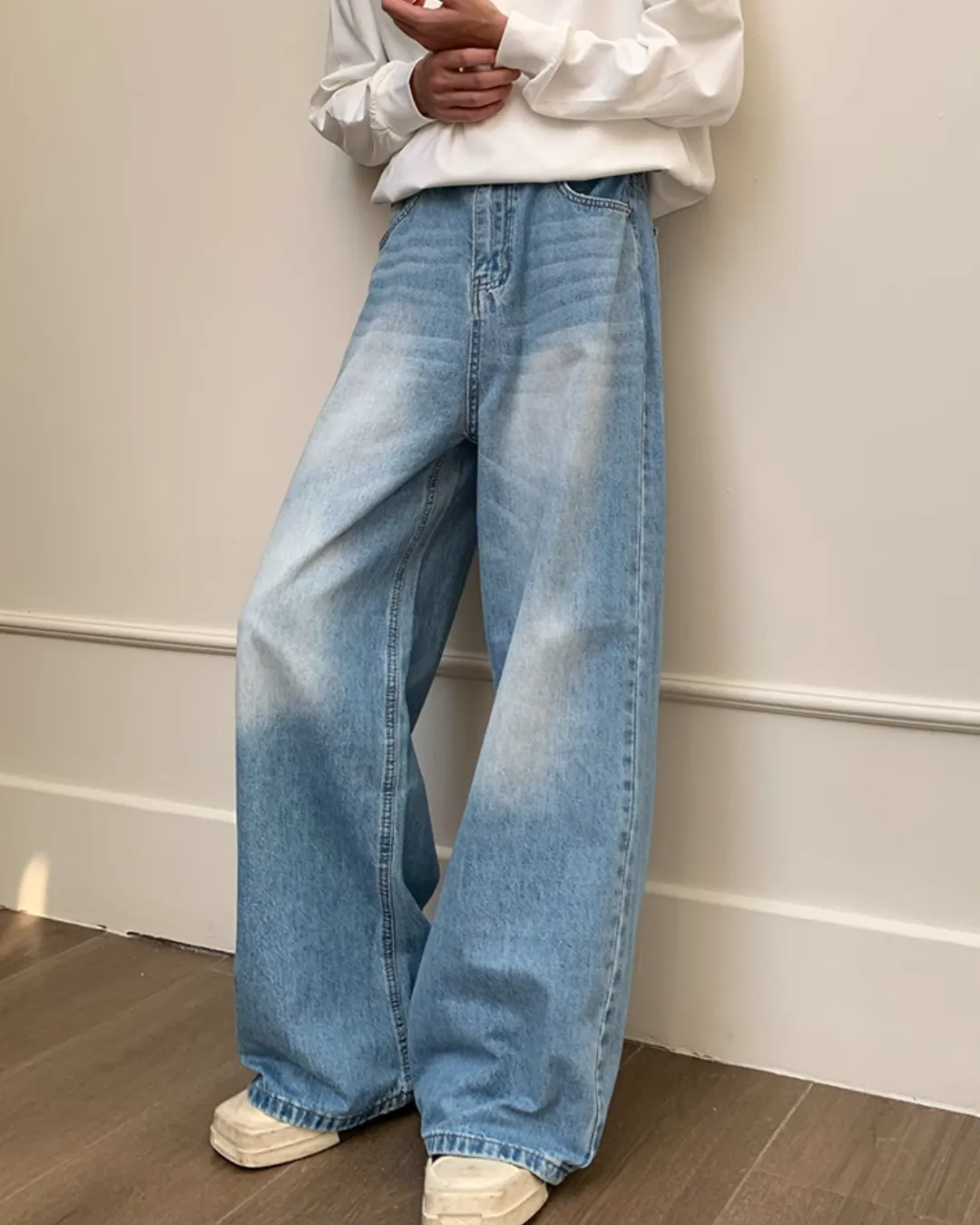 Vintage Washed Wide Denim Pants OYC0100