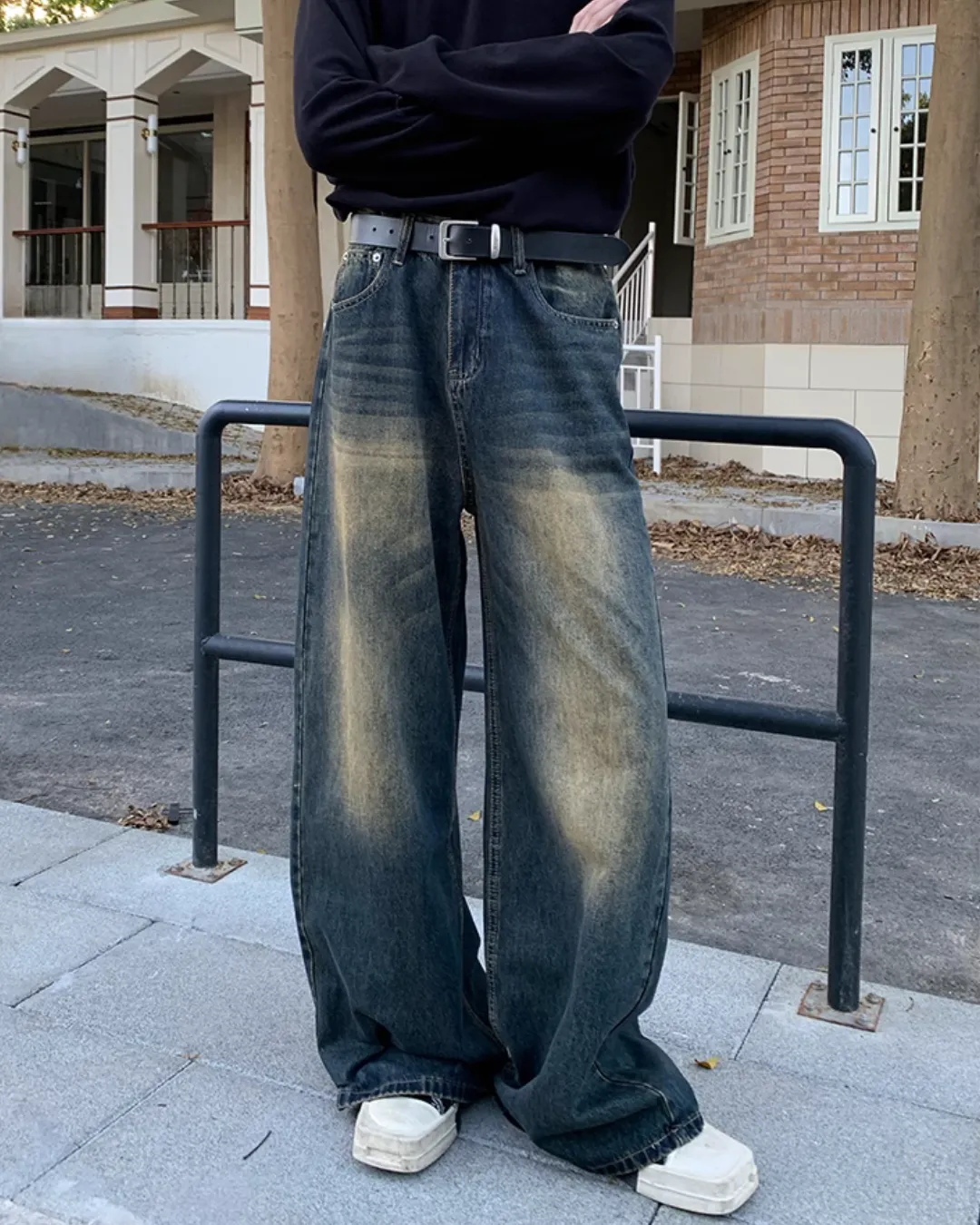 Vintage Washed Wide Denim Pants OYC0100