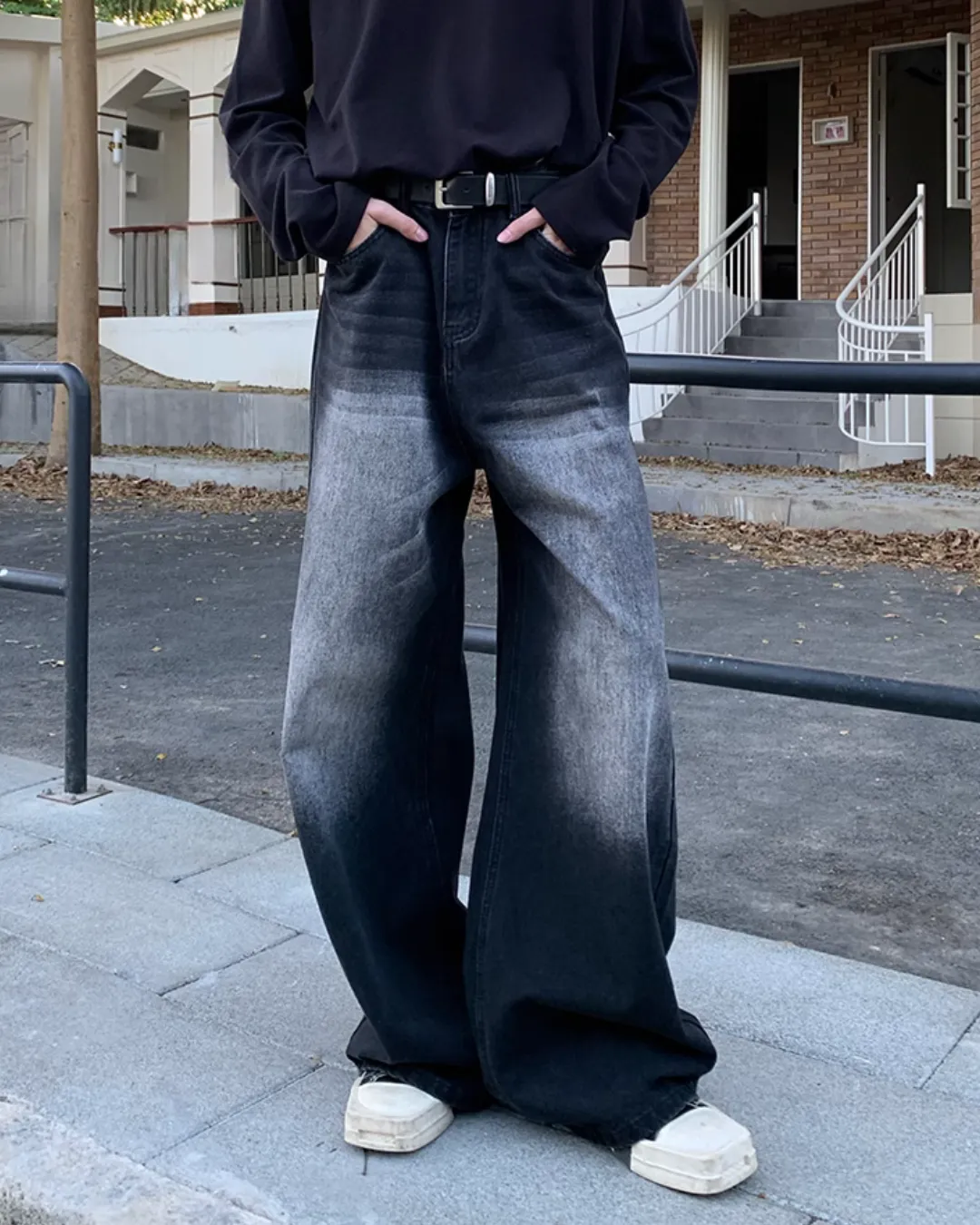 Vintage Washed Wide Denim Pants OYC0100