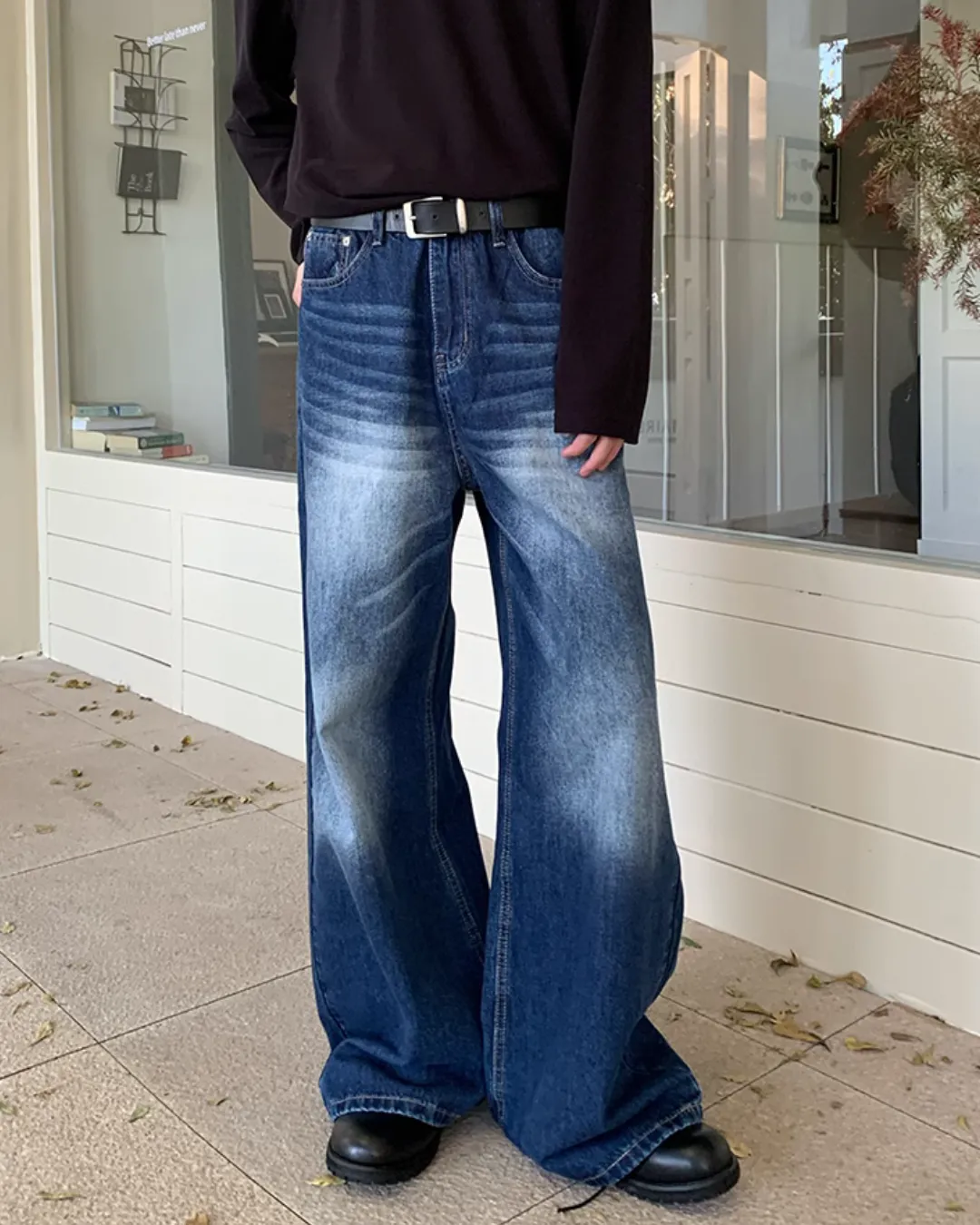 Vintage Washed Wide Denim Pants OYC0100