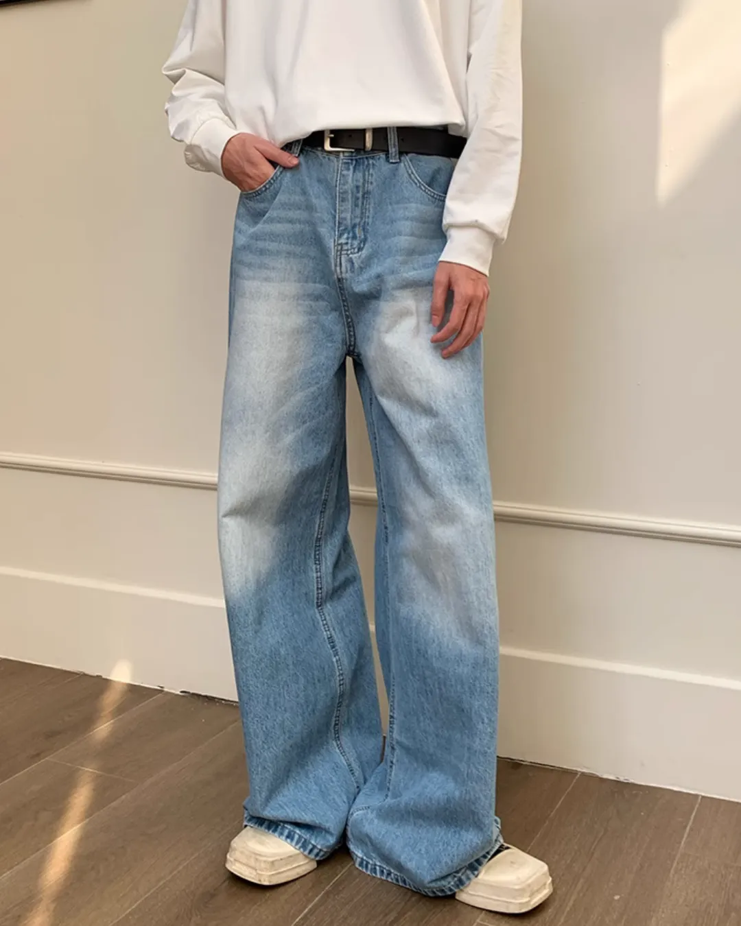 Vintage Washed Wide Denim Pants OYC0100