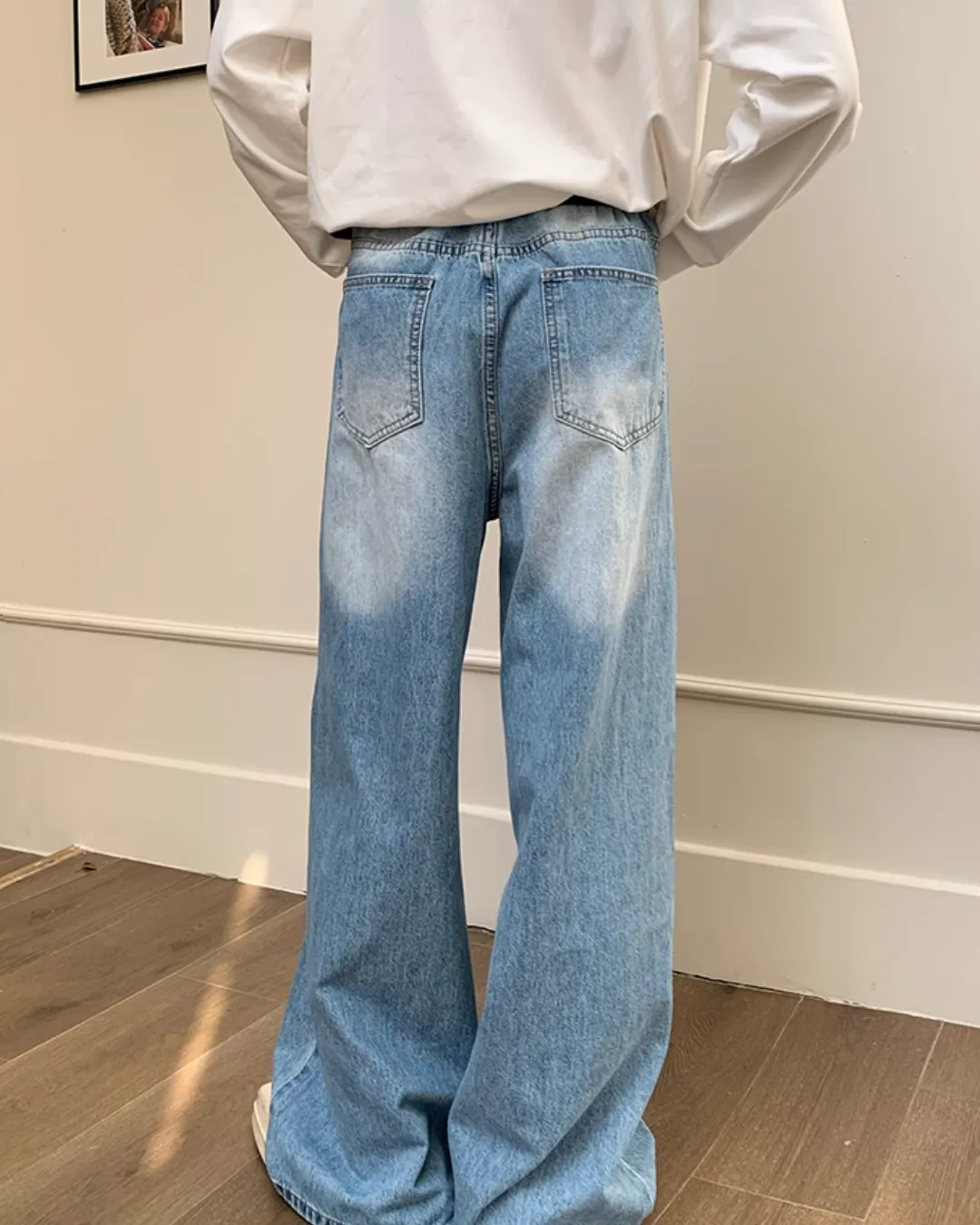 Vintage Washed Wide Denim Pants OYC0100